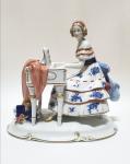 " Lady playing the celesta "
