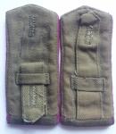 " Infantry "  field paulettes straps privates, arr. 1943