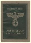Work-book for foreigners(Arbeitsbuch),1944 y.