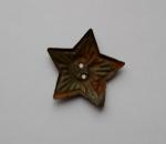 The star on the pilotka (color field), the period of WWII