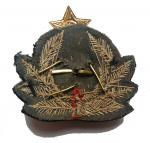 The emblem on the marine officer