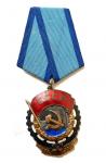 Order of the Red Banner of Labor with the document