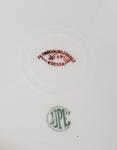 Antique porcelain plate of the Profitable House of the Petrokokino Brothers, Odessa