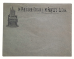The signature art envelope of "Moritz Rausch Depot Piano". ! Rarity!