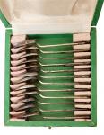 Set of silver coffee spoons - 900`